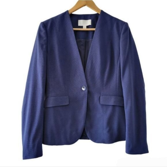 Hugo Boss Virgin Wool Blazer Navy Blue Size 6. - Picture 1 of 11